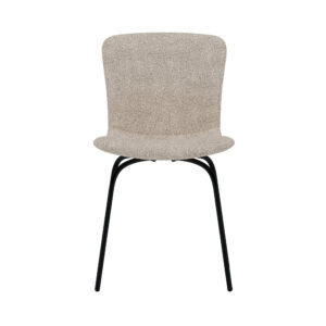 Linus – Chaise de salle à manger – Beige, Noir – 53 x 80 x 45 cm