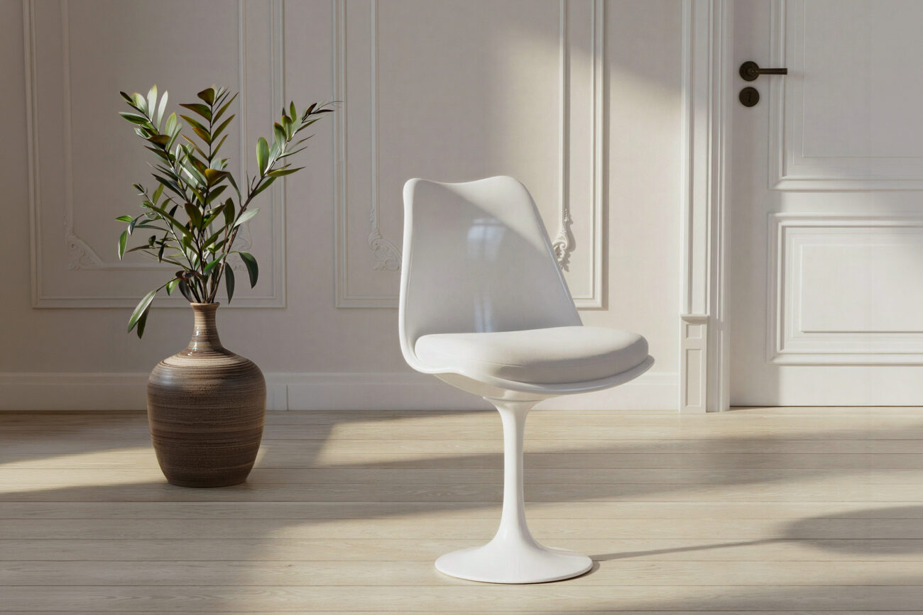 Hamden – Chaise de salle à manger – Blanc – 48 x 52 x 82cm cm