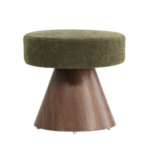 Lanzo – Pouf – Vert, Moka – ⌀48 cm