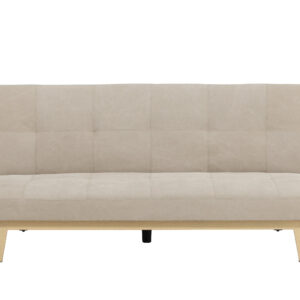Bodil – Lit pliant – Beige, Naturel – 87 x 180 x 80 cm