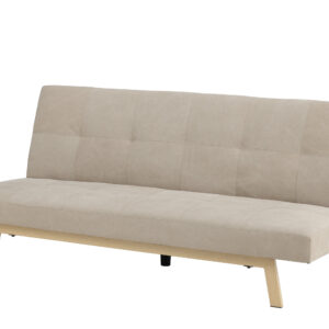 Bodil – Lit pliant – Beige, Naturel – 87 x 180 x 80 cm