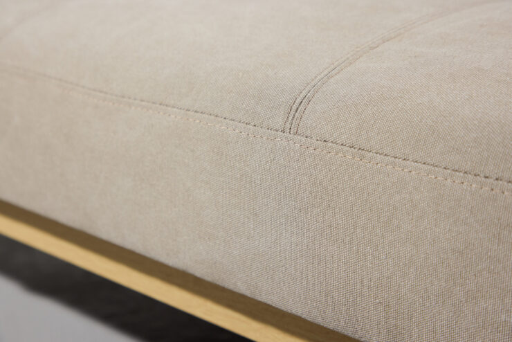 Bodil – Lit pliant – Beige, Naturel – 87 x 180 x 80 cm
