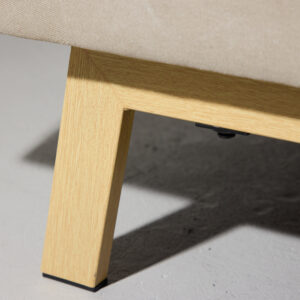 Bodil – Lit pliant – Beige, Naturel – 87 x 180 x 80 cm