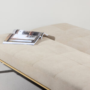 Bodil – Lit pliant – Beige, Naturel – 87 x 180 x 80 cm