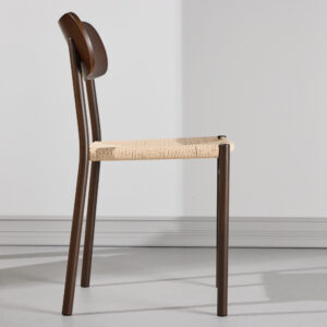 Polly – Chaise de salle à manger – Beige, Moka – 52 x 80 x 45 cm