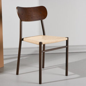 Polly – Chaise de salle à manger – Beige, Moka – 52 x 80 x 45 cm