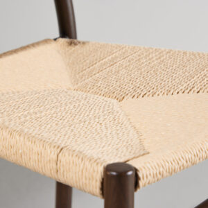 Polly – Chaise de salle à manger – Beige, Moka – 52 x 80 x 45 cm