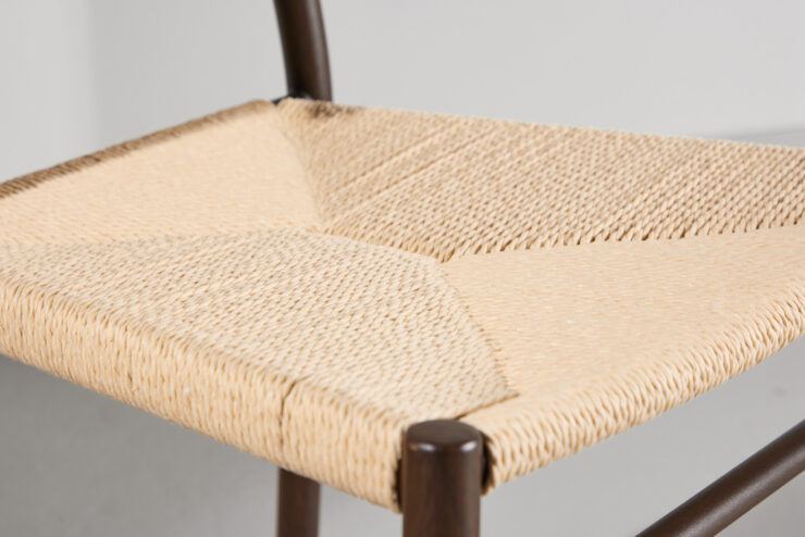 Polly – Chaise de salle à manger – Beige, Moka – 52 x 80 x 45 cm