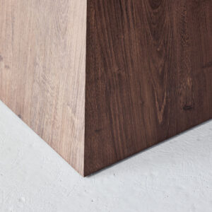 Cael – Table à manger rectangulaire – Moka, Gris clair – 120 x 120 cm