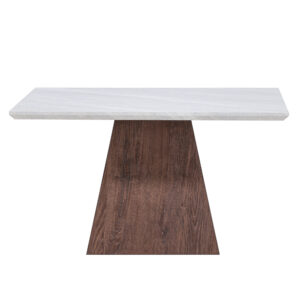 Cael – Table basse – Moka, Gris clair – 80 x 80 cm