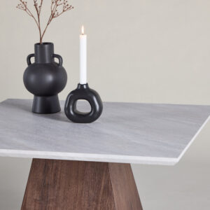 Cael – Table basse – Moka, Gris clair – 80 x 80 cm