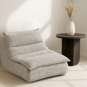 Selar – Fauteuil lounge – Blanc – 98 x 65 x 78 cm