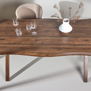 Fiona – Table à manger rectangulaire – Noyer – 180 x 90 cm
