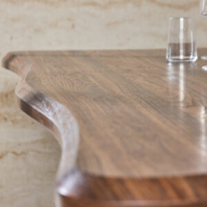 Fiona – Table à manger rectangulaire – Noyer – 180 x 90 cm