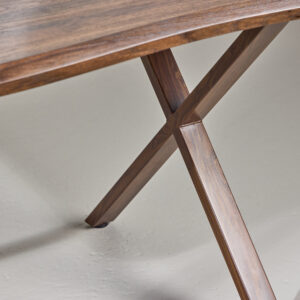 Fiona – Table à manger rectangulaire – Noyer – 180 x 90 cm