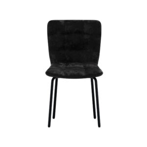 Punsch – Chaise de salle à manger – Noir – 52 x 80 x 45 cm