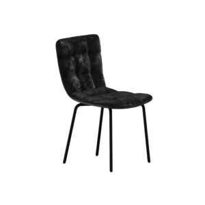 Punsch – Chaise de salle à manger – Noir – 52 x 80 x 45 cm