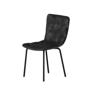 Punsch – Chaise de salle à manger – Noir – 52 x 80 x 45 cm
