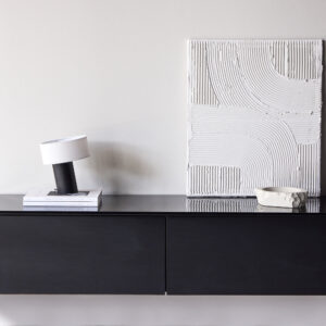 Fristad – Meuble TV – Noir – 45 x 35 x 160 cm