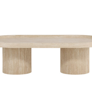 Krille – Table basse – Beige – 120 x 60 cm