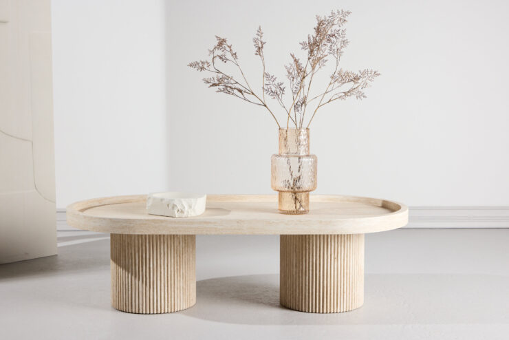 Krille – Table basse – Beige – 120 x 60 cm