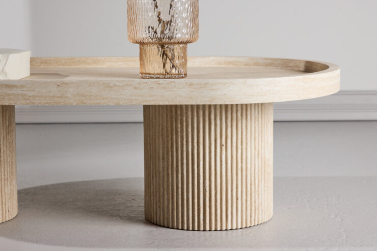 Krille – Table basse – Beige – 120 x 60 cm