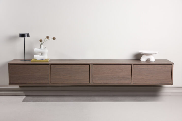 Dragh – Meuble TV – Moka – 35 x 28 x 100 cm