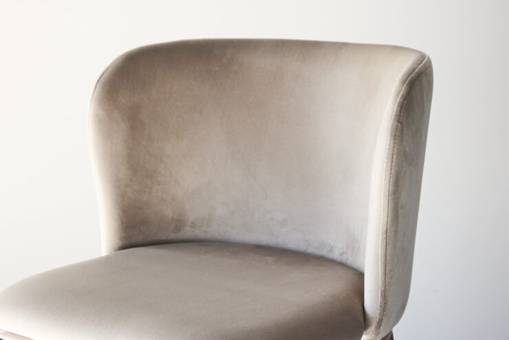 Edina – Chaise de salle à manger – Beige, Naturel – 60 x 77 x 53 cm