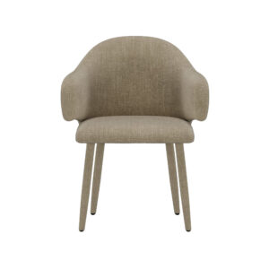 Evelin – Chaise de salle à manger – Beige, Naturel – 57 x 79 x 54 cm