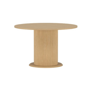 Reko – Table à manger ronde – Naturel – ø120 cm
