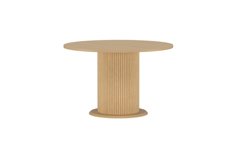 Reko – Table à manger ronde – Naturel – ø120 cm