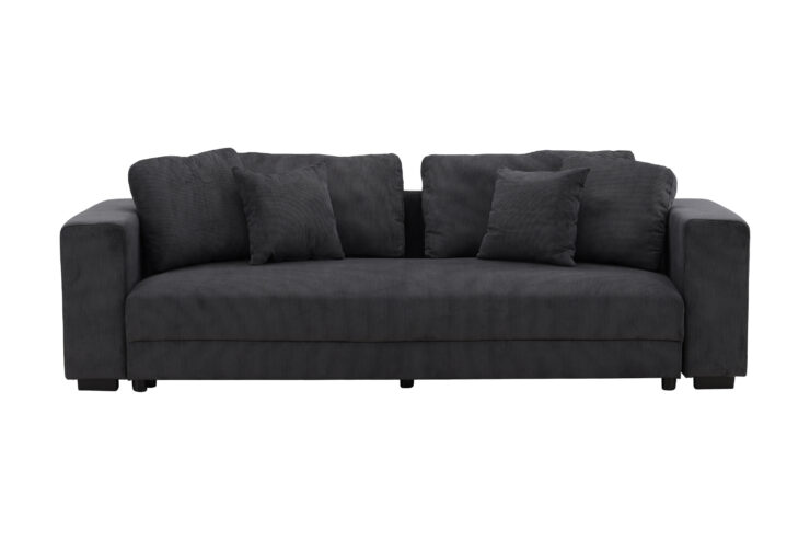 Bellman – Canapé 3 places – Gris foncé – 250 x 95 x 78 cm
