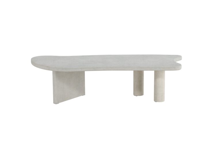 Polle – Table basse – Gris clair – 160 x 60 cm