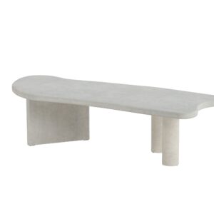 Polle – Table basse – Gris clair – 160 x 60 cm