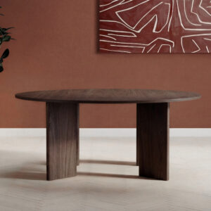 Graos – Table à manger ronde – Moka – ø180 cm