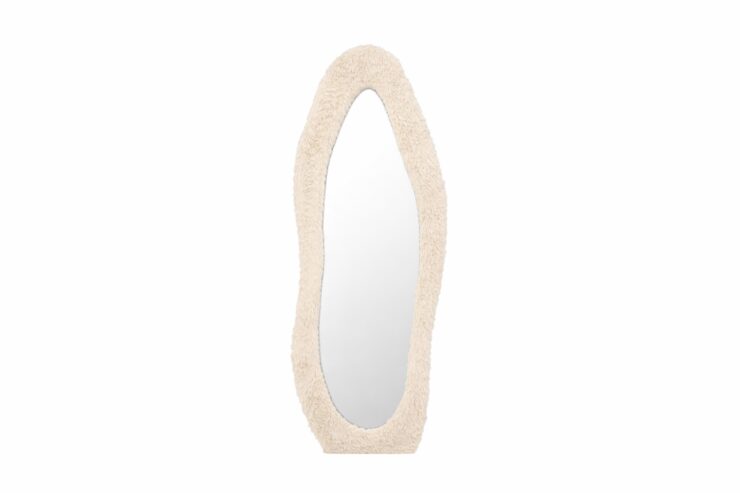 Mirza – Grand miroir – Beige, Transparent – 5 x 160 x 60 cm