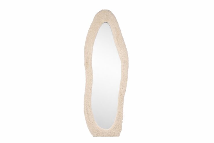 Mirza – Grand miroir – Beige, Transparent – 5 x 193 x 67 cm