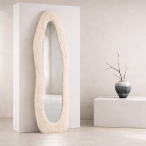 Mirza – Grand miroir – Beige, Transparent – 5 x 193 x 67 cm