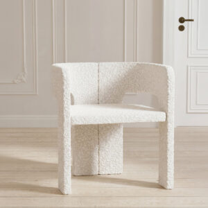Kristin – Chaise de salle à manger – Blanc – 60 x 70 x 64 cm