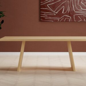 Logga – Table à manger rectangulaire – Naturel – 210 x 100 cm