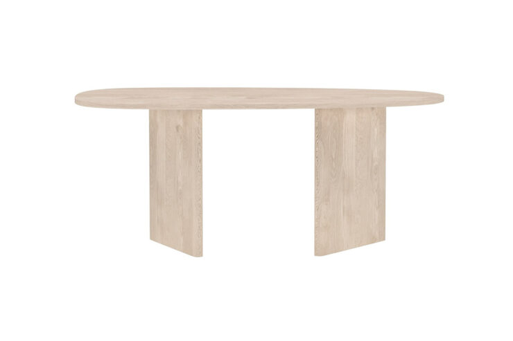 Grönvik – Table à manger ovale – Naturel – 180 x 90 cm