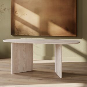 Grönvik – Table à manger ovale – Naturel – 180 x 90 cm