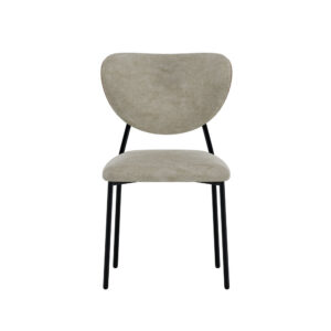 Butterfly – Chaise de salle à manger – Beige, Noir – 58 x 47,5 x 83 cm