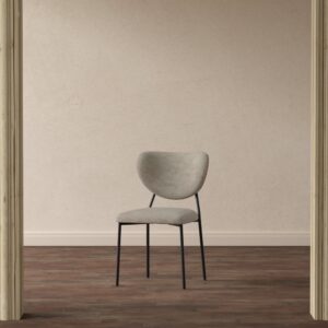 Butterfly – Chaise de salle à manger – Beige, Noir – 58 x 47,5 x 83 cm