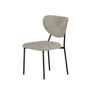 Butterfly – Chaise de salle à manger – Beige, Noir – 58 x 47,5 x 83 cm