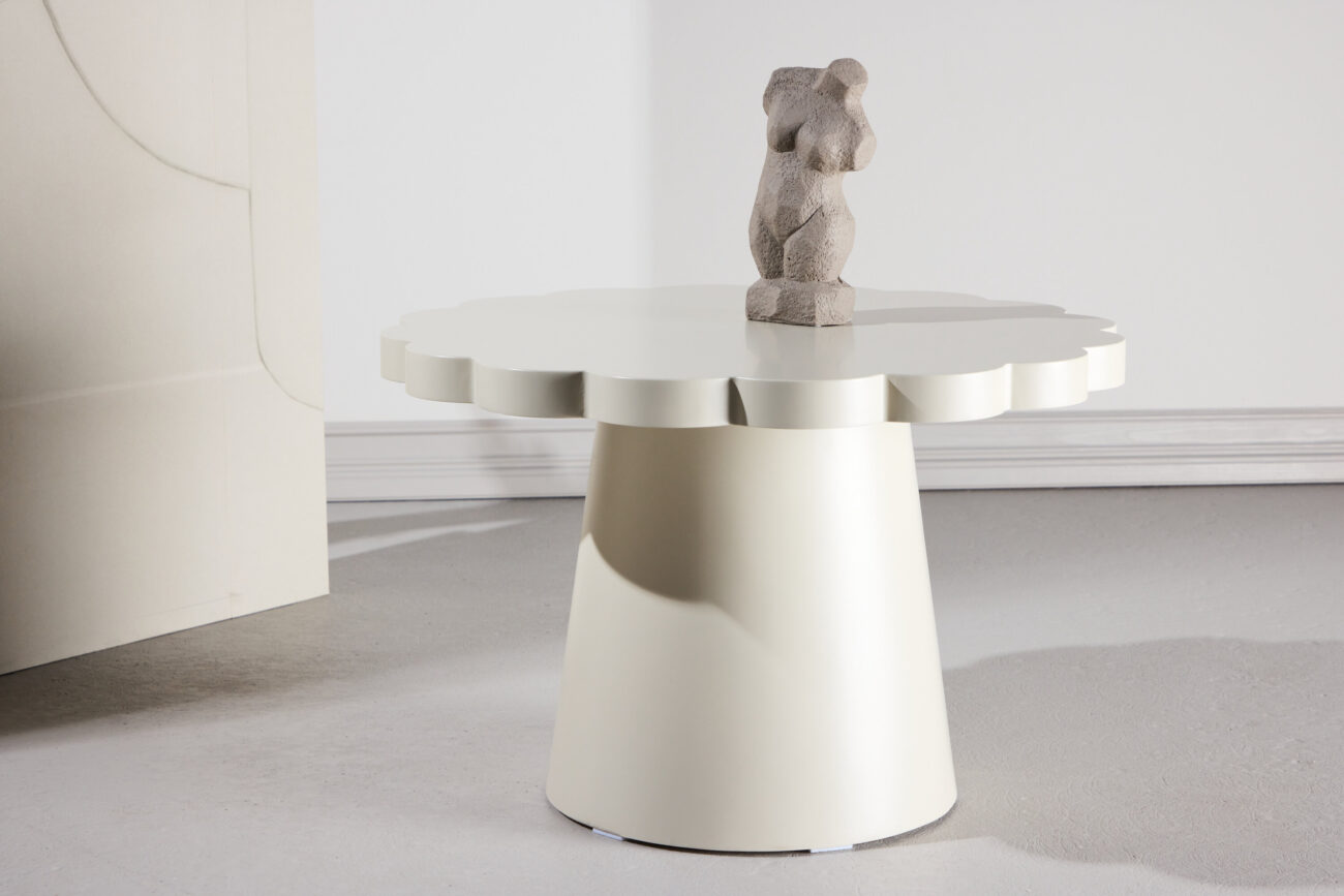 Krull – Table basse – Beige – ⌀70 cm