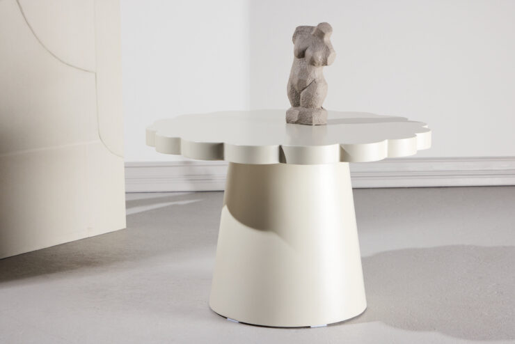 Krull – Table basse – Beige – ⌀70 cm