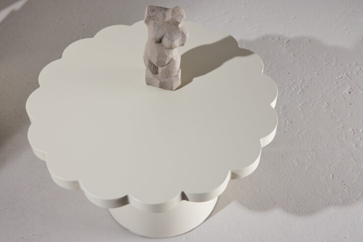 Krull – Table basse – Beige – ⌀70 cm