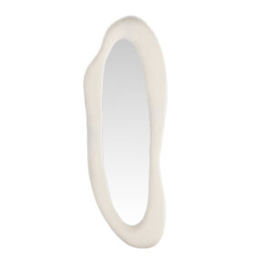 Louiseville – Grand miroir – Beige, Argenté – 8 x 185 x 66 cm