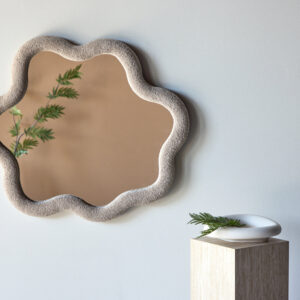 Kungsbacka – Small Mirror – Beige, Transparent – 70 x 3,5 x 70 cm